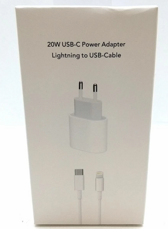 Zestaw do Szybkiego Ładowania Apple 20W USB-C PD + Kabel Lightning 1m