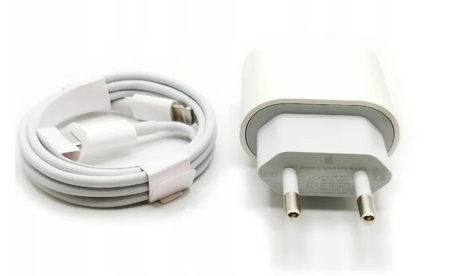 Zestaw do Szybkiego Ładowania Apple 20W USB-C PD + Kabel Lightning 1m