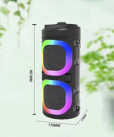 Głośnik bezprzewodowy Boombox wbudowany akumulator, Kolumna Bluetooth