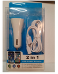 Ładowarka samochodowa z kablem 2 USB IPHONE 5V 2A