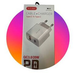 WK-21 Ładowarka sieciowa USB A + USB C PD QC3.0 20W: szybkie i bezpieczne ładowanie