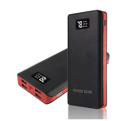 Powerbank 20000mah LCD LED 4 USB Power Bank