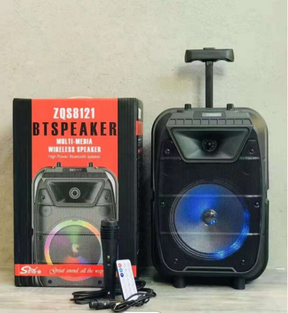 ZQS-8121 / Głośnik Bluetooth Bezprzewodowy Boombox Karaoke