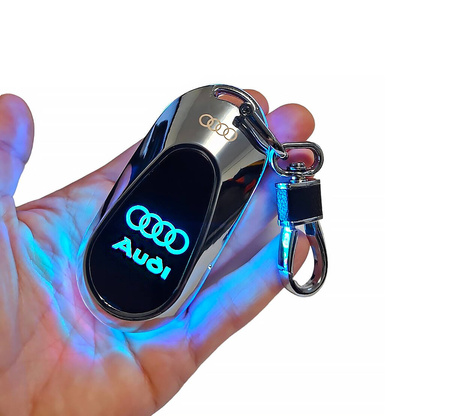 Brelok AUDI LED RGB Zapalniczka elektryczna plazmowa, breloczek do kluczy, zawieszka