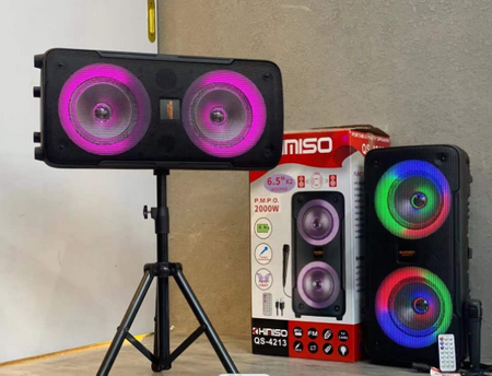 QS-4213 / Głośnik Bluetooth Bezprzewodowy Boombox Karaoke