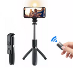 Selfie Stick bluetooth z lampą doświetlającą - Tripod monopod