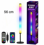 NAROŻNA LAMPA PODŁOGOWA STOJĄCA LED RGB PILOT DO SALONU SYPIALNI 56 cm