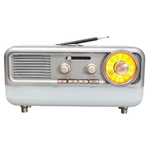 Uniwersalny głośnik zewnętrzny z bezprzewodową technologią Bluetooth, radiem wielopasmowym (FM/AM/SW), odtwarzaniem przez USB/TF, baterią 18650 i dynamicznym oświetleniem RGB