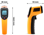 PIROMETR TERMOMETR LASEROWY BEZDOTYKOWY -50 +400