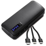 Power bank 20000 mAh zestaw z kablami