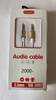 WK-3002 Kabel Aux Audio 3,5 mm (2 m) do samochodu, domu, iPhone'a, smartfona, iPoda i iPada