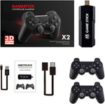 4K 3D Konsola Retro X2 HDMI Game Stick 128GB 20 języków + 2 PADY