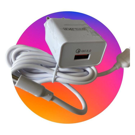 Ładowarka sieciowa USB Quick Charge 3.0 5V 3A + kabel USB-C