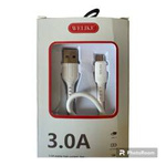 Kabel USB-A - micro USB HQ, Fast Charging 3A, 2m, biały