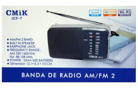 ICF-7 MINI RADIO TURYSTYCZNE FM/AM