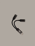 Adapter Lightning 2w1 Rozdzielacz Lightning na Lightning i Jack Wersja Bluetooth