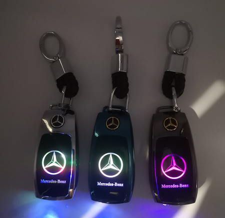 ZAPALNICZKA PLAZMOWA MERCEDES RGB BRELOK DO KLUCZY