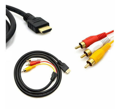 kabel adapter HDMI do 3x RCA audio 1,5 m HDMI - cinch