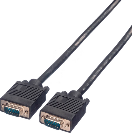 Kabel VGA do monitora 15 PIN-15 PIN 1.5m czarny