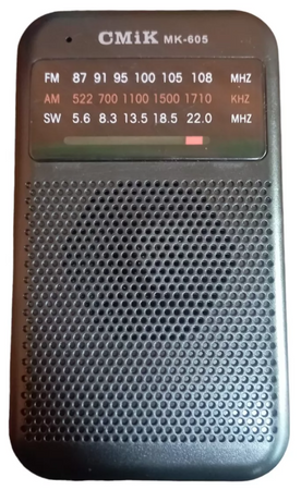 Mini radio turystyczne kieszonkowe AM FM CMiK MK-605